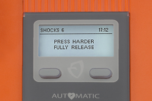 Powerheart G5 AED with ICPR. Press Harder.